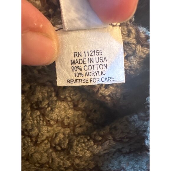 Margaret Winters XL Textured Knit Sweater Tunic Brown & Beige Lagenlook - Picture 5 of 6